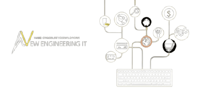 Illustration moderne de la transformation digitale et des services IT